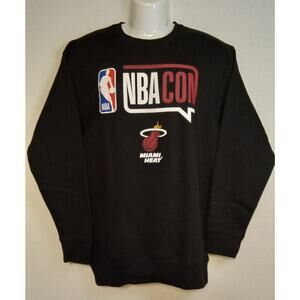 Miami Heat NBA CON Black Long Sleeve Sweatshirt Men's Medium